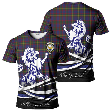 Durie Tartan T-Shirt with Alba Gu Brath Regal Lion Emblem