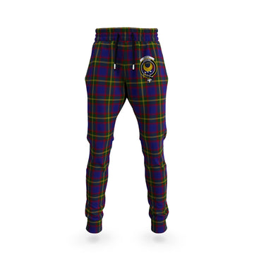 Durie Tartan Joggers Pants with Family Crest