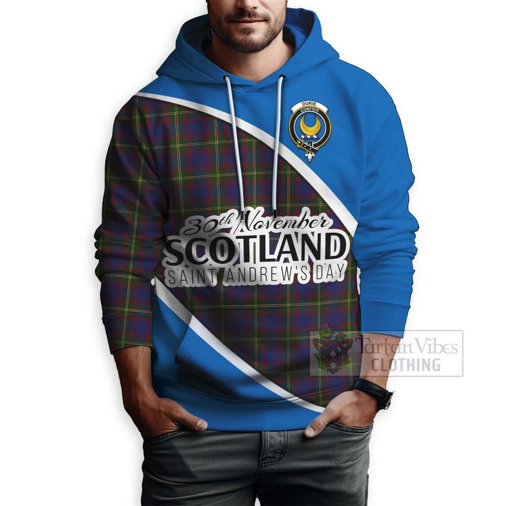 Tartan Vibes Clothing Durie Family Crest Tartan Hoodie Celebrate Saint Andrew's Day in Style