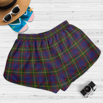 Durie Tartan Womens Shorts with Family Crest