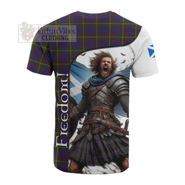 Durie Crest Tartan Cotton T-shirt Inspired by the Freedom of Scottish Warrior