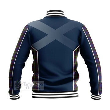 Durie Tartan Baseball Jacket with Family Crest and Scottish Thistle Vibes Sport Style