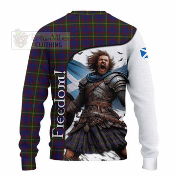 Durie Crest Tartan Knitted Sweater Inspired by the Freedom of Scottish Warrior