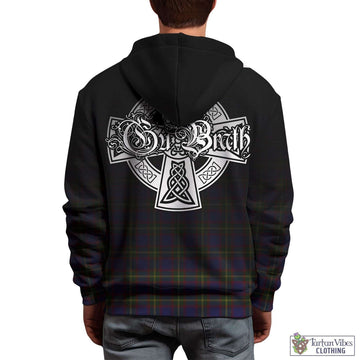 Durie Tartan Hoodie Featuring Alba Gu Brath Family Crest Celtic Inspired