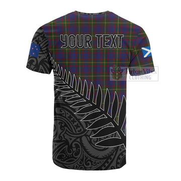 Durie Crest Tartan Cotton T-shirt with New Zealand Silver Fern Half Style