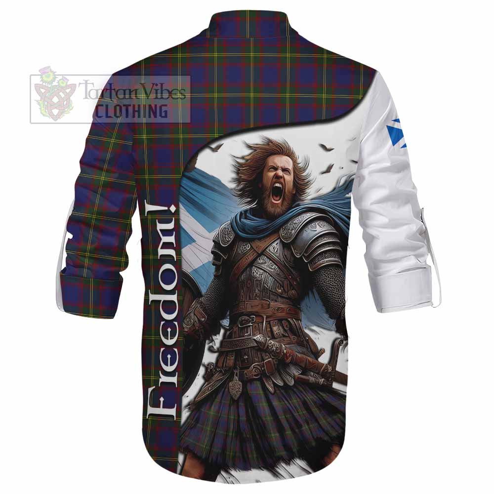 Tartan Vibes Clothing Durie Crest Tartan Ghillie Kilt Shirt Inspired by the Freedom of Scottish Warrior