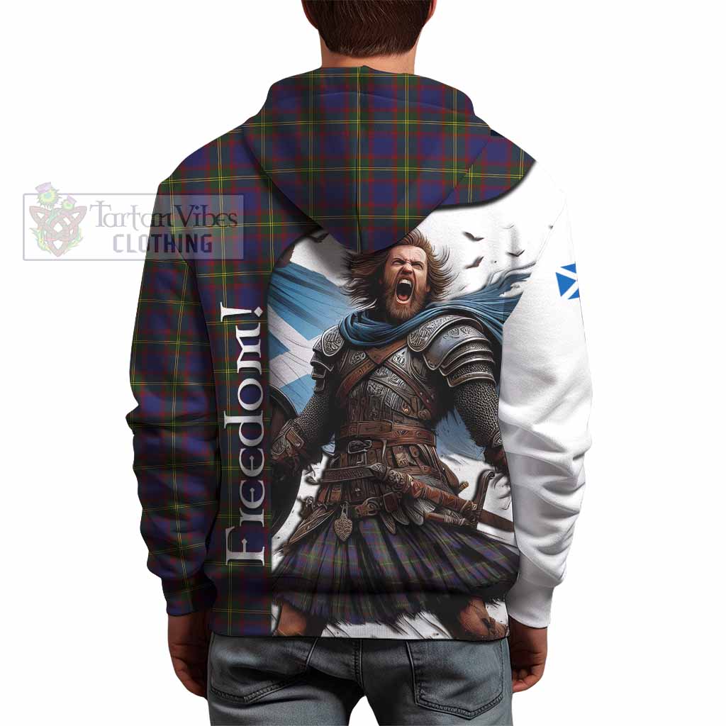 Tartan Vibes Clothing Durie Crest Tartan Hoodie Inspired by the Freedom of Scottish Warrior