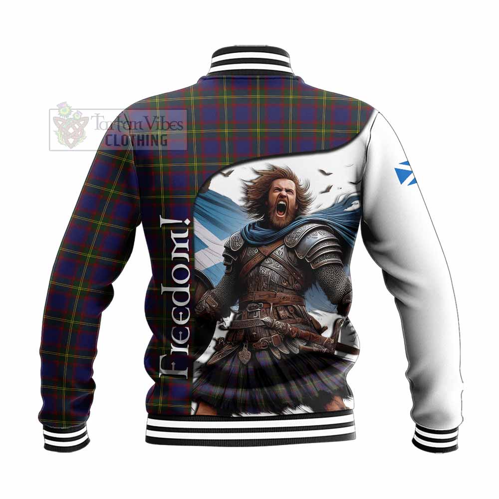 Tartan Vibes Clothing Durie Crest Tartan Baseball Jacket Inspired by the Freedom of Scottish Warrior