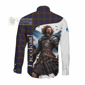 Durie Crest Tartan Long Sleeve Button Shirt Inspired by the Freedom of Scottish Warrior