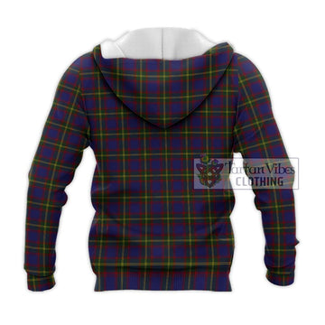 Durie Tartan Knitted Hoodie with Family Crest DNA In Me Style