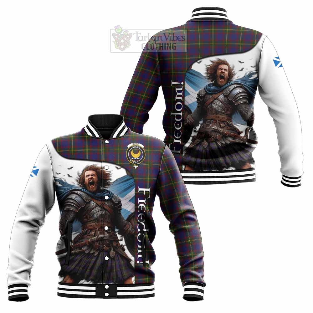 Tartan Vibes Clothing Durie Crest Tartan Baseball Jacket Inspired by the Freedom of Scottish Warrior