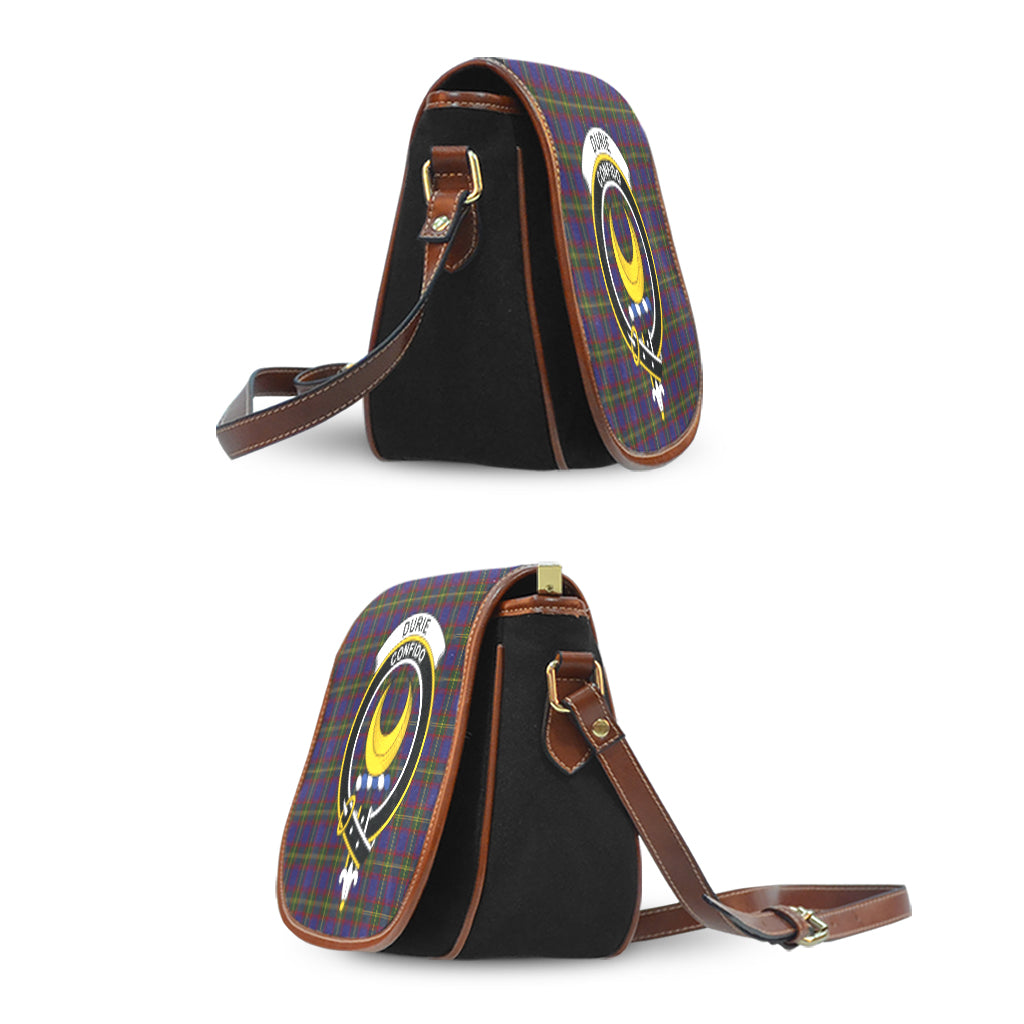 Durie Tartan Saddle Bag with Family Crest - Tartan Vibes Clothing