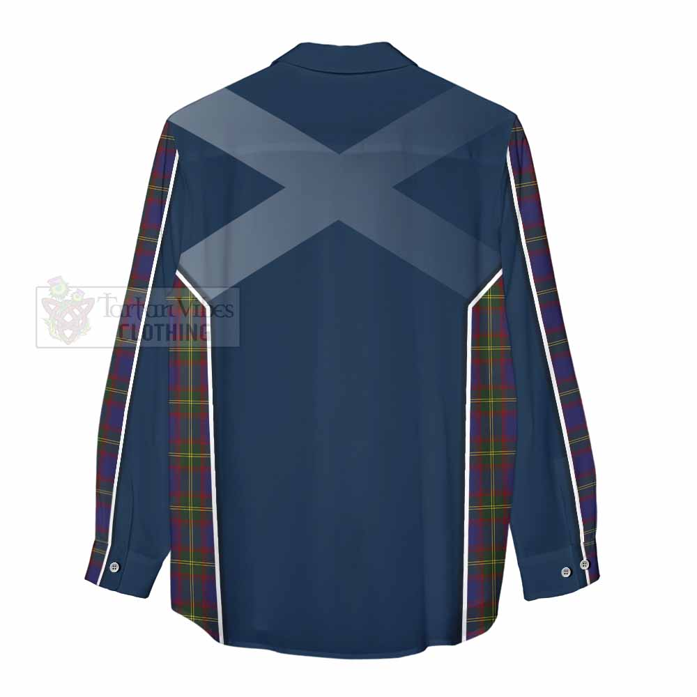 Tartan Vibes Clothing Durie Tartan Women's Casual Shirt with Family Crest and Lion Rampant Vibes Sport Style