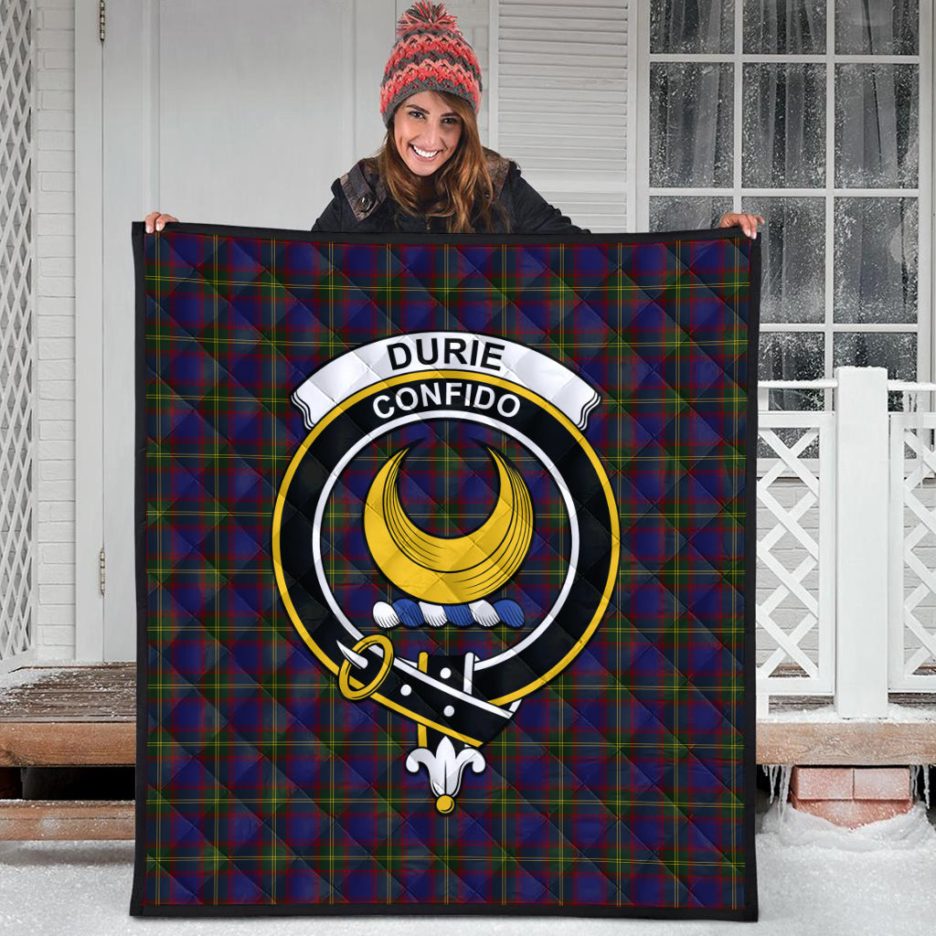 durie-tartan-quilt-with-family-crest