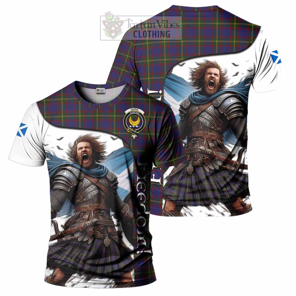 Durie Crest Tartan T-Shirt Inspired by the Freedom of Scottish Warrior