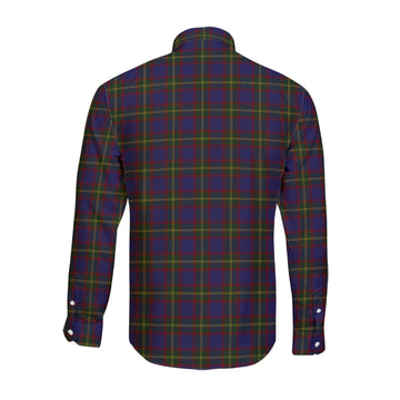 Durie Tartan Long Sleeve Button Up Shirt with Family Crest