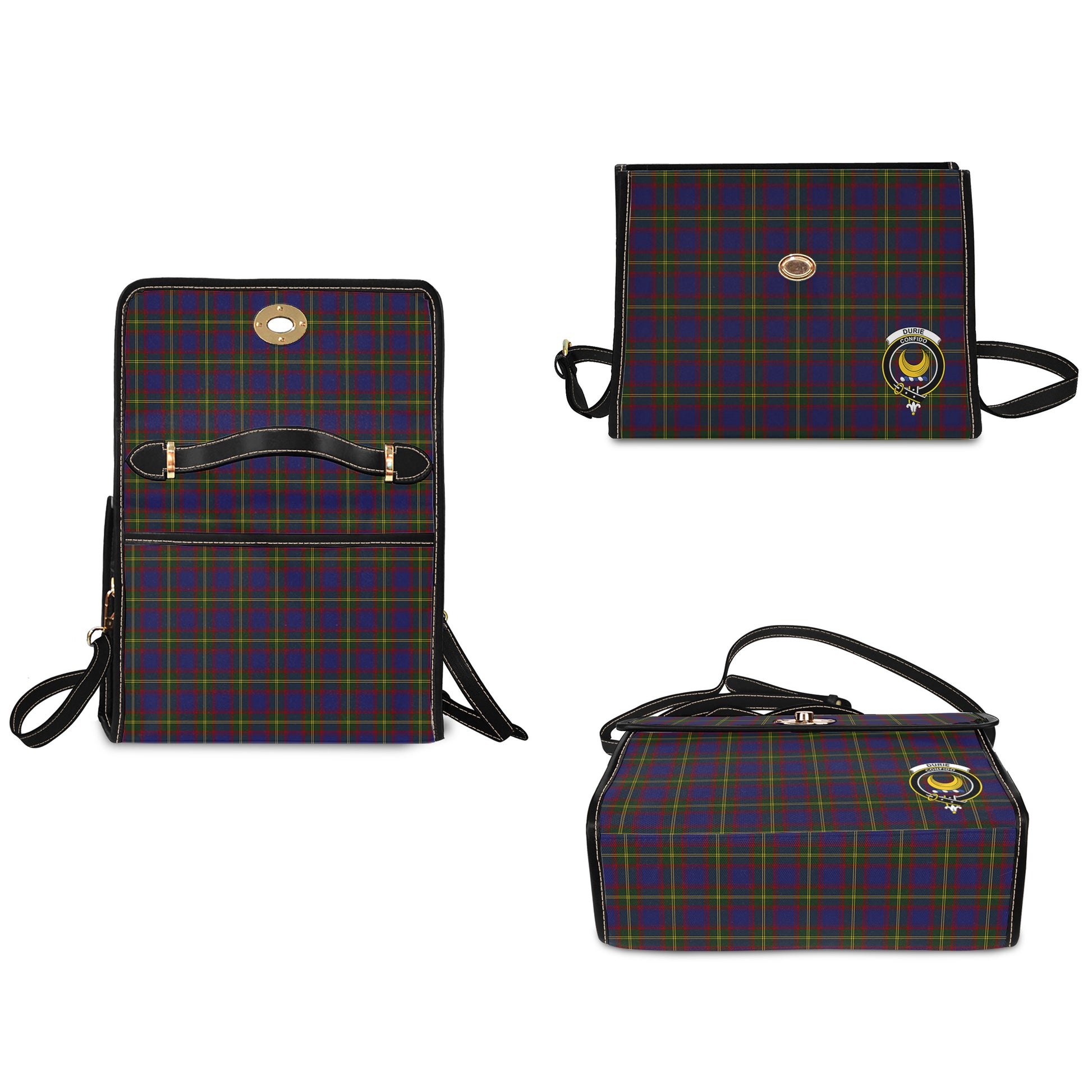 durie-tartan-leather-strap-waterproof-canvas-bag-with-family-crest