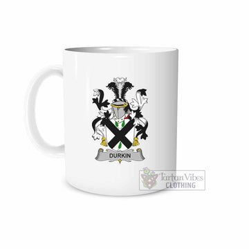 Durkin Irish Clan Coat of Arms Ceramic Mug