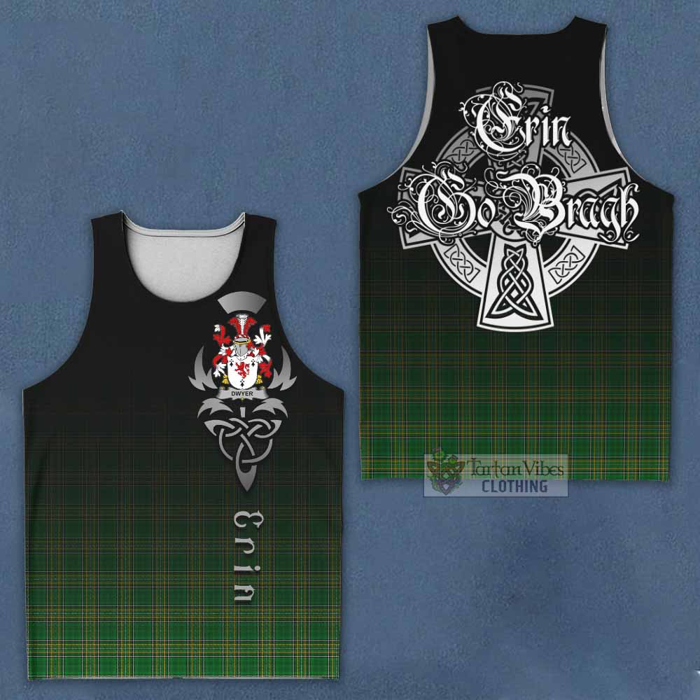 Dwyer Irish Clan Men's Tank Top with Coat of Arms Erin Go Bragh Celtic Inspired - Tartan Vibes Clothing