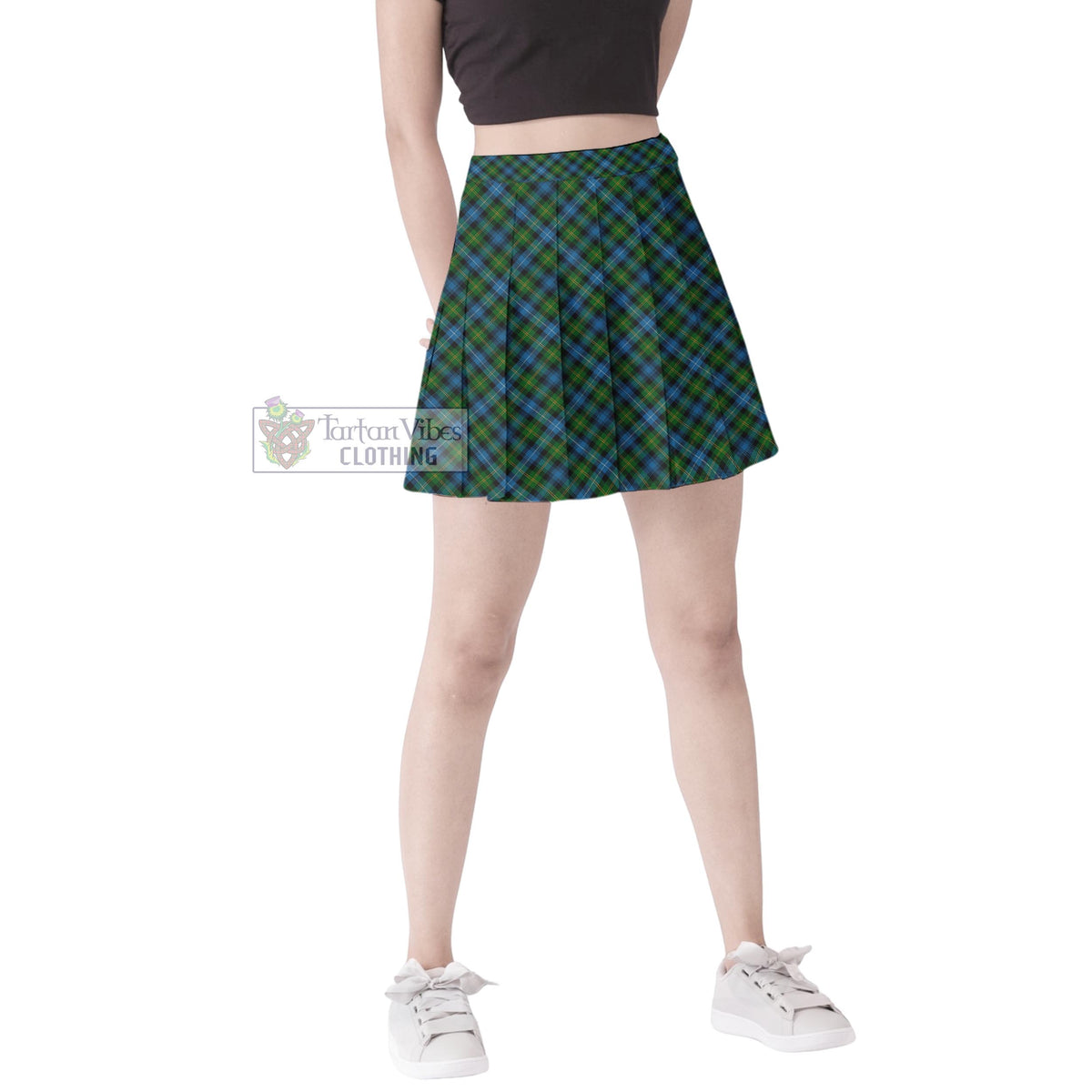 Dyce Tartan Women's Plated Mini Skirt Cross Style Female - Tartan Vibes Clothing