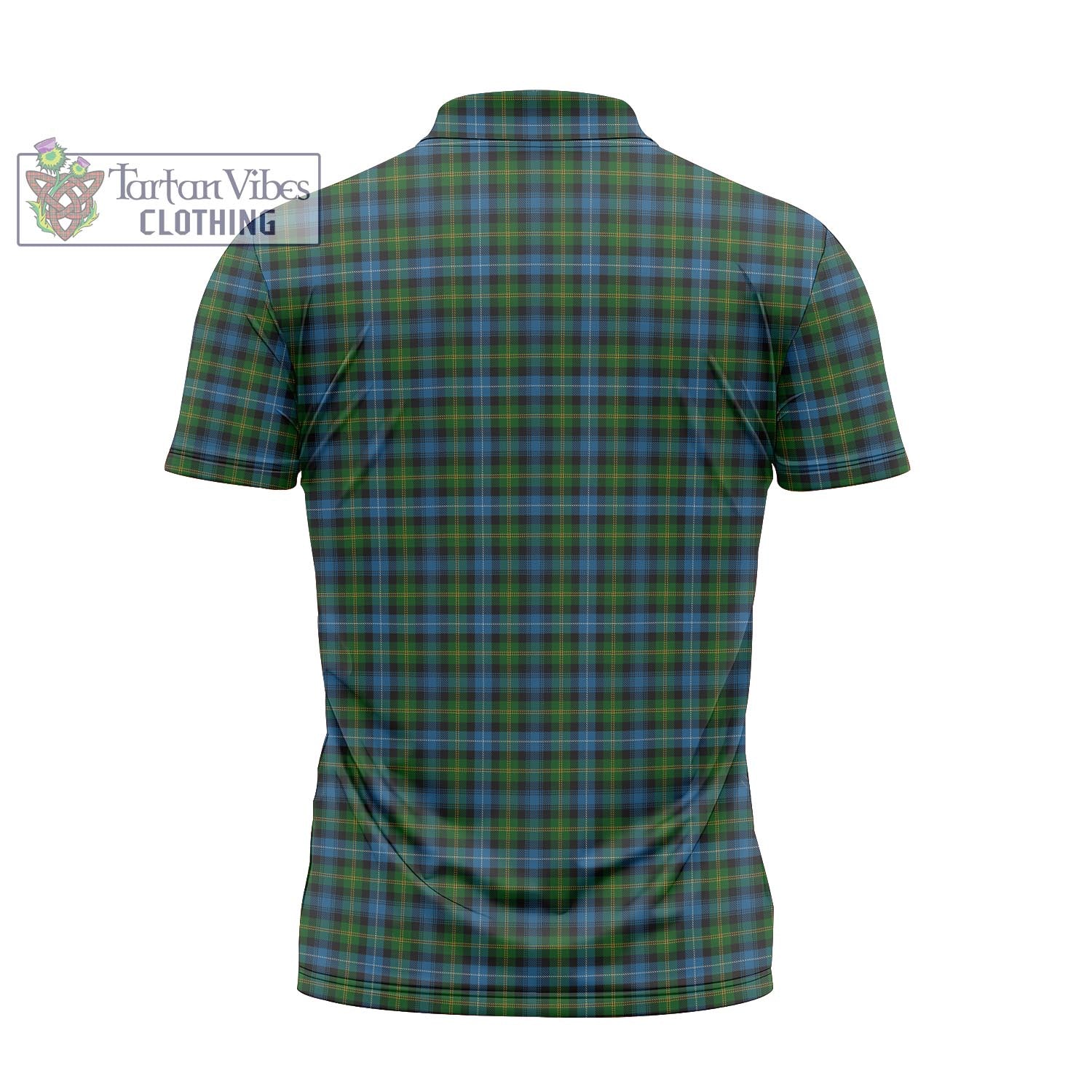 Tartan Vibes Clothing Dyce Tartan Zipper Polo Shirt