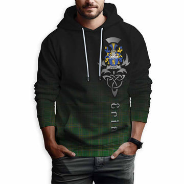 Eagar Irish Clan Hoodie with Coat of Arms Erin Go Bragh Celtic Inspired Pullover Hoodie - Tartan Vibes Clothing