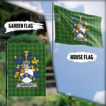 Eardley Irish Clan Tartan Flag with Coat of Arms