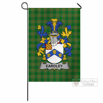 Eardley Irish Clan Tartan Flag with Coat of Arms