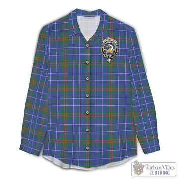 Edmonstone Tartan Women's Casual Shirt with Family Crest