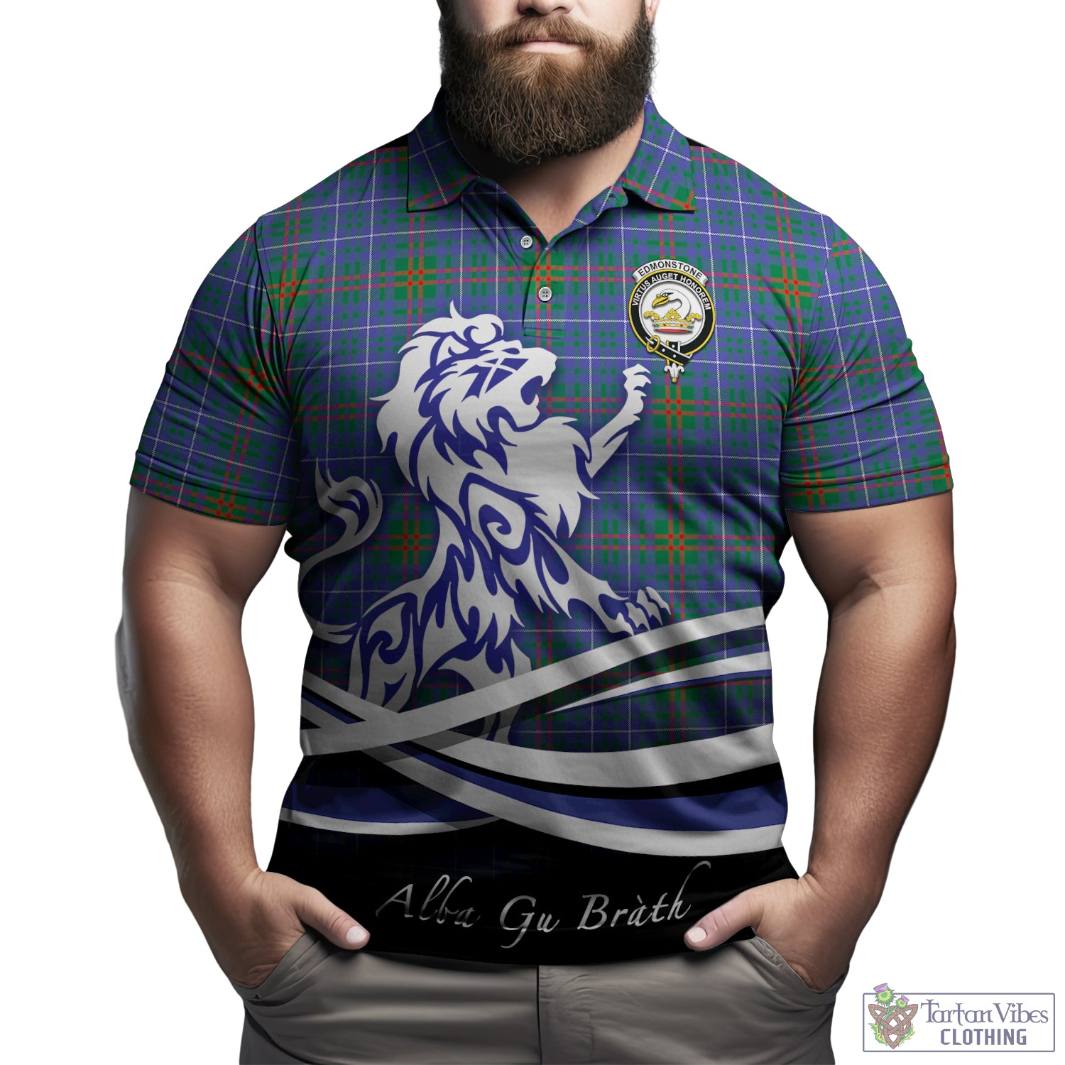 edmonstone-tartan-polo-shirt-with-alba-gu-brath-regal-lion-emblem