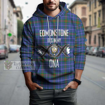 Edmonstone Tartan Hoodie with Family Crest DNA In Me Style