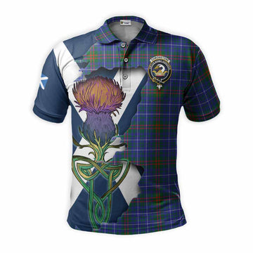 Edmonstone Tartan Family Crest Polo Shirt Scottish Thistle Celtic Inspired Kid - Tartan Vibes Clothing