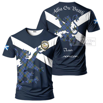 Edmonstone Tartan Lion Rampant T-Shirt Proudly Display Your Heritage with Alba Gu Brath and Clan Name