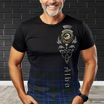 Edmonstone Tartan T-Shirt Featuring Alba Gu Brath Family Crest Celtic Inspired