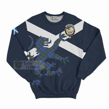 Edmonstone Tartan Lion Rampant Sweatshirt  Proudly Display Your Heritage with Alba Gu Brath and Clan Name