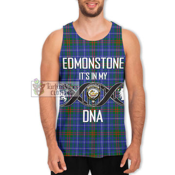 Edmonstone Tartan Men's Tank Top with Family Crest DNA In Me Style