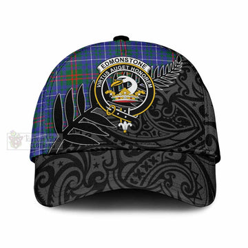 Edmonstone Tartan Classic Cap with New Zealand Silver Fern Half Style