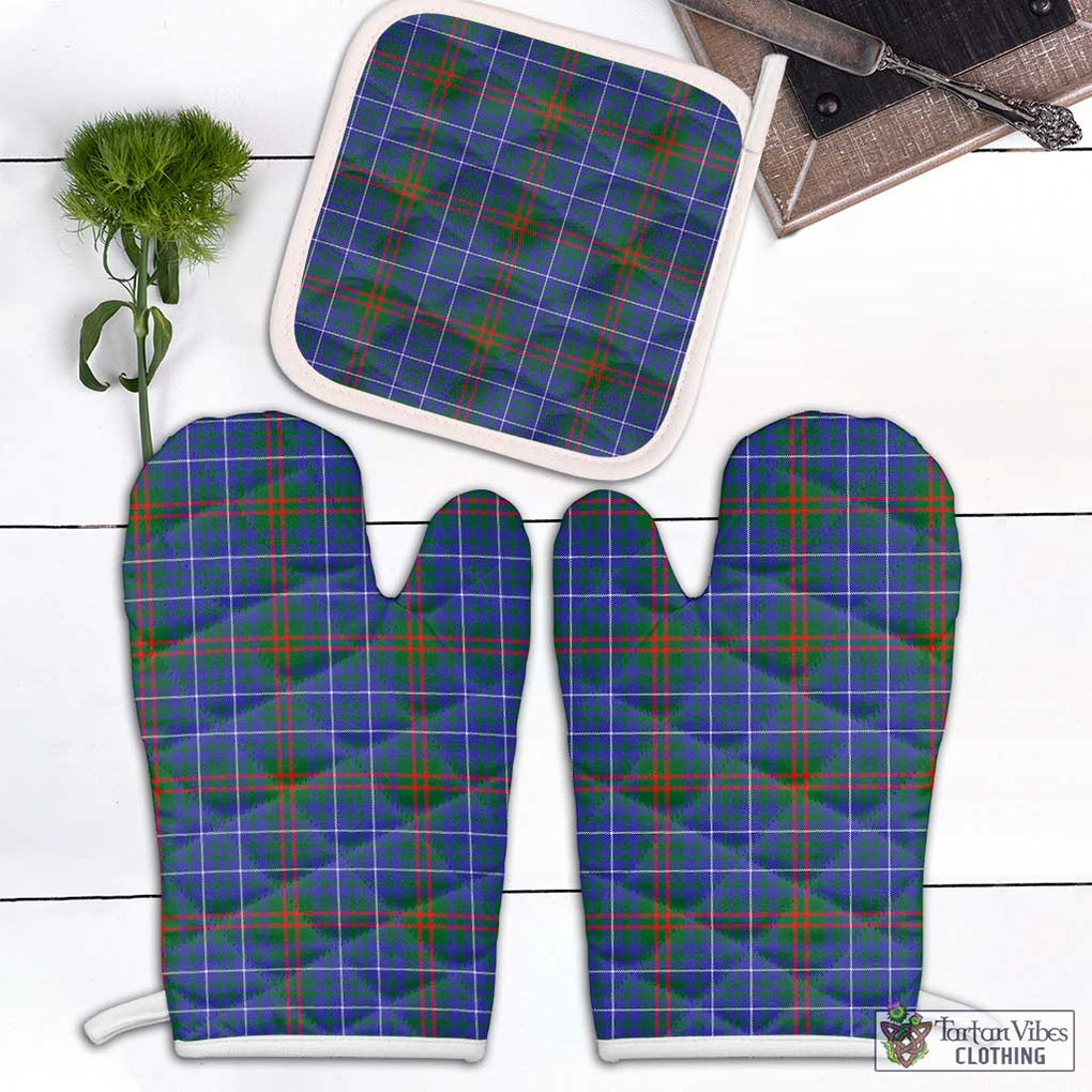 Edmonstone Tartan Combo Oven Mitt & Pot-Holder White - Tartan Vibes Clothing