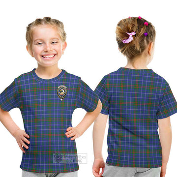 Edmonstone Tartan Kid T-Shirt with Family Crest