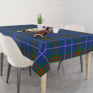 Edmonstone Tartan Tablecloth with Family Crest