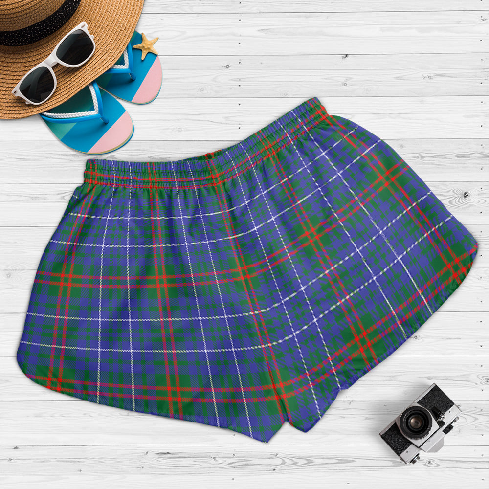 Edmonstone Tartan Womens Shorts with Family Crest - Tartan Vibes Clothing