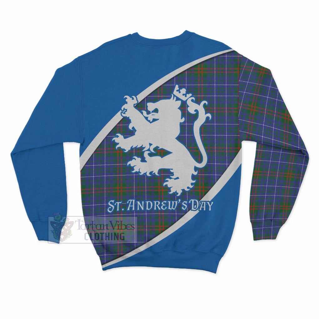 Tartan Vibes Clothing Edmonstone Family Crest Tartan Sweatshirt Celebrate Saint Andrew's Day in Style