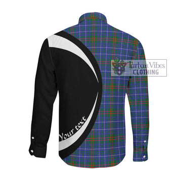 Edmonstone Tartan Long Sleeve Button Up with Family Crest Circle Style