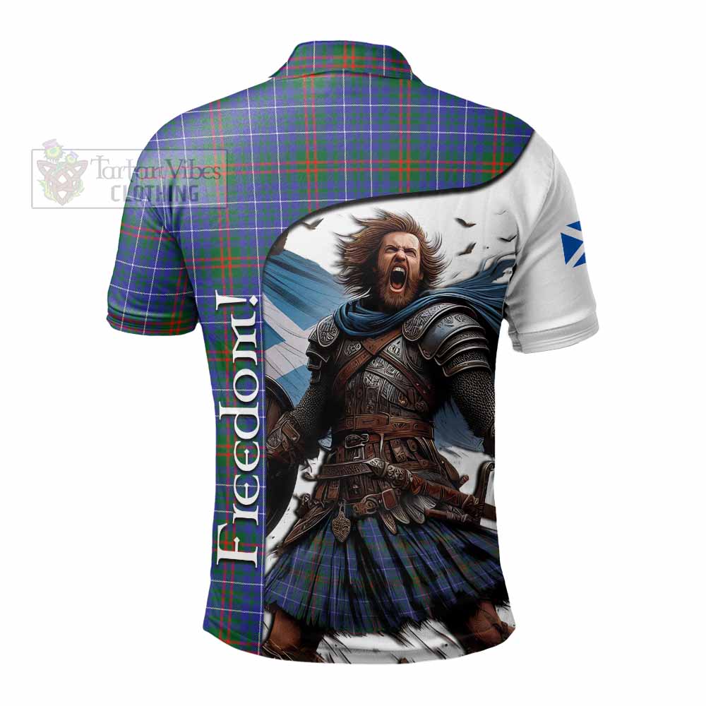 Tartan Vibes Clothing Edmonstone Crest Tartan Polo Shirt Inspired by the Freedom of Scottish Warrior