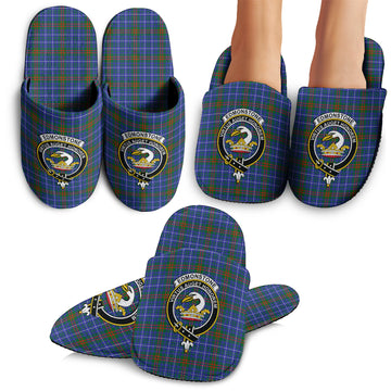 Edmonstone Tartan Home Slippers with Family Crest