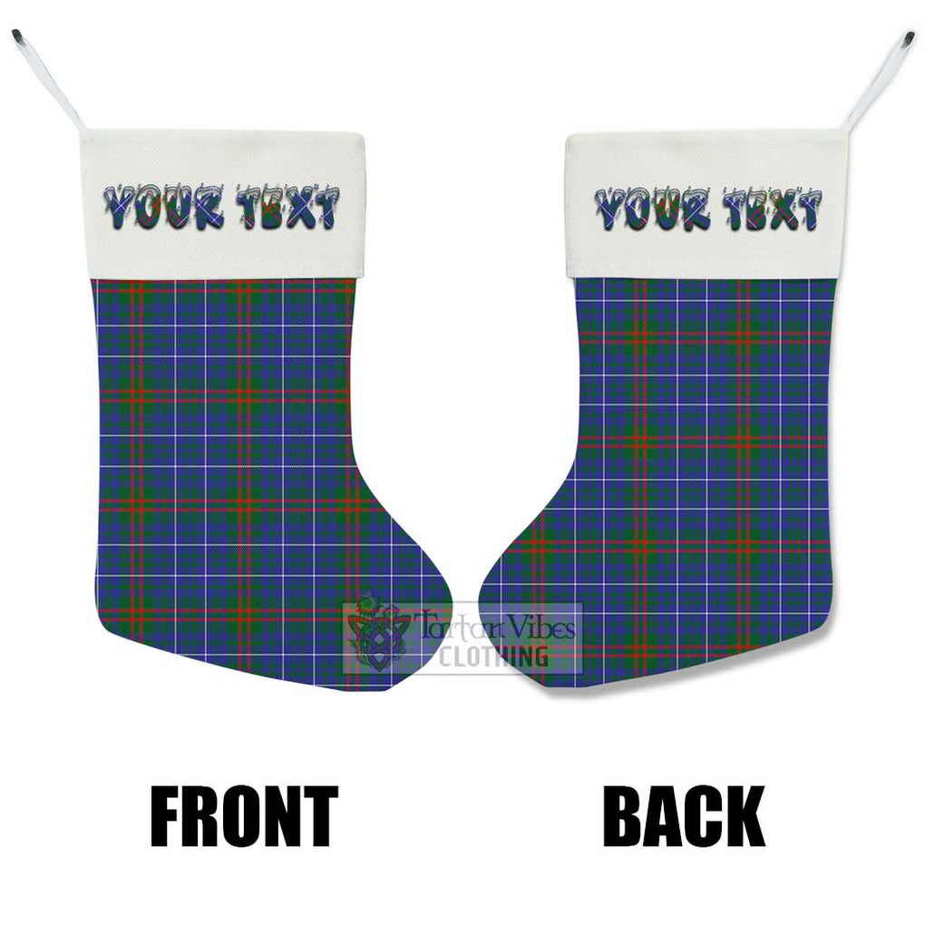 Edmonstone Tartan Christmas Stocking with Personalized Text - Tartan Vibes Clothing