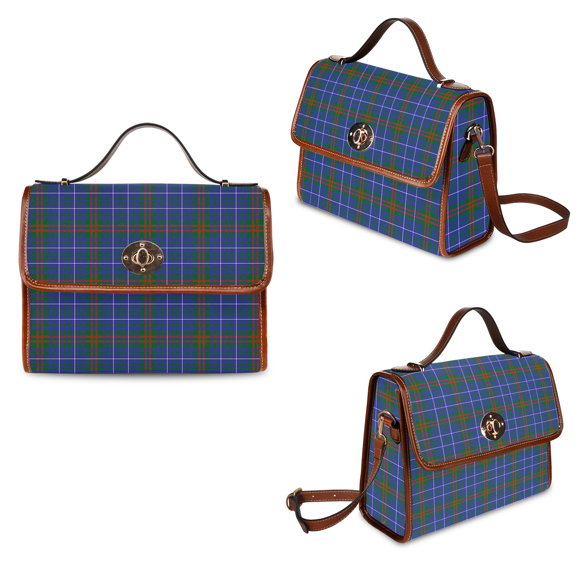 edmonstone-tartan-leather-strap-waterproof-canvas-bag