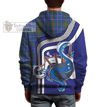 Edmonstone Tartan Hoodie with Epic Bagpipe Style