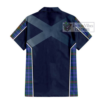 Edmonstone Tartan Hawaiian Shirt with Family Crest and Lion Rampant Vibes Sport Style - Tartan Vibes Clothing