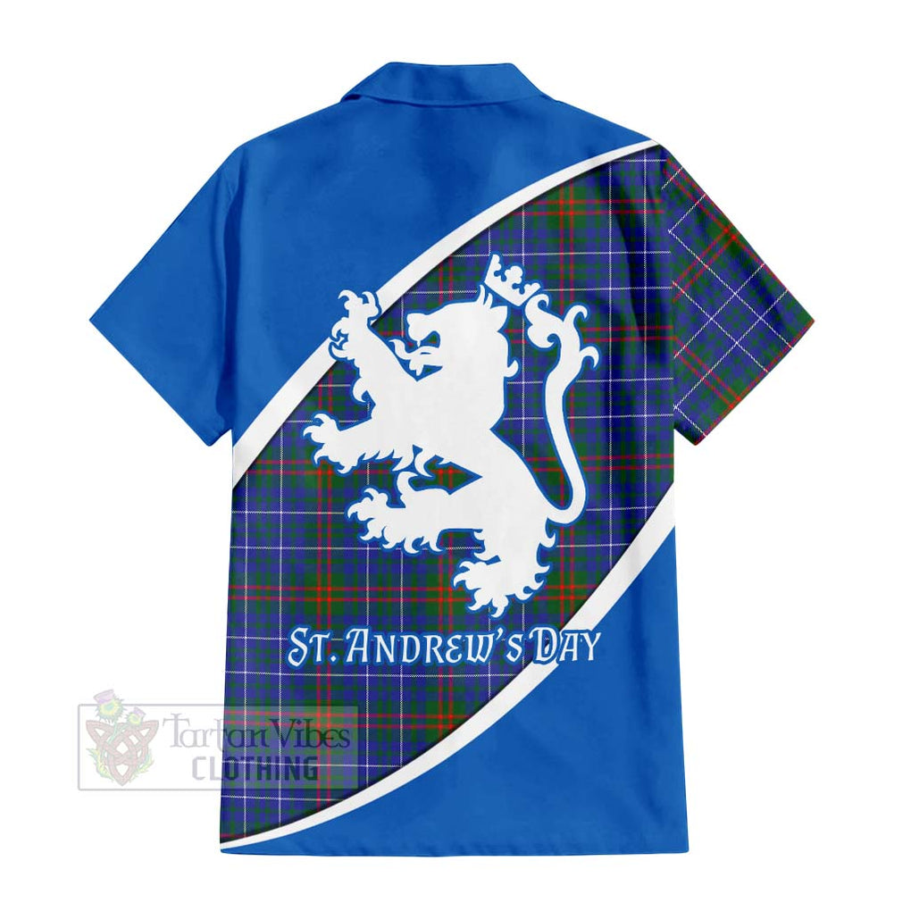 Edmonstone Family Crest Tartan Hawaiian Shirt Celebrate Saint Andrew's Day in Style - Tartan Vibes Clothing